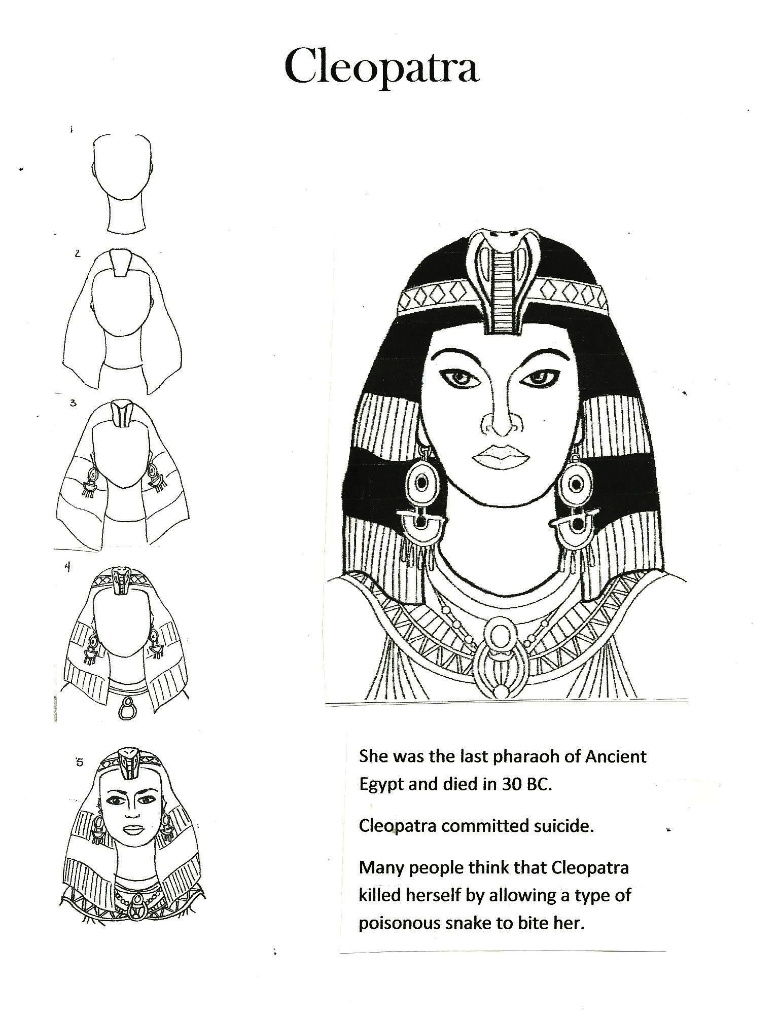 1536x2016 How To Draw Cleopatra For Kids School Egyptian Art, Egypt Art, Art - Child Thinking Drawing