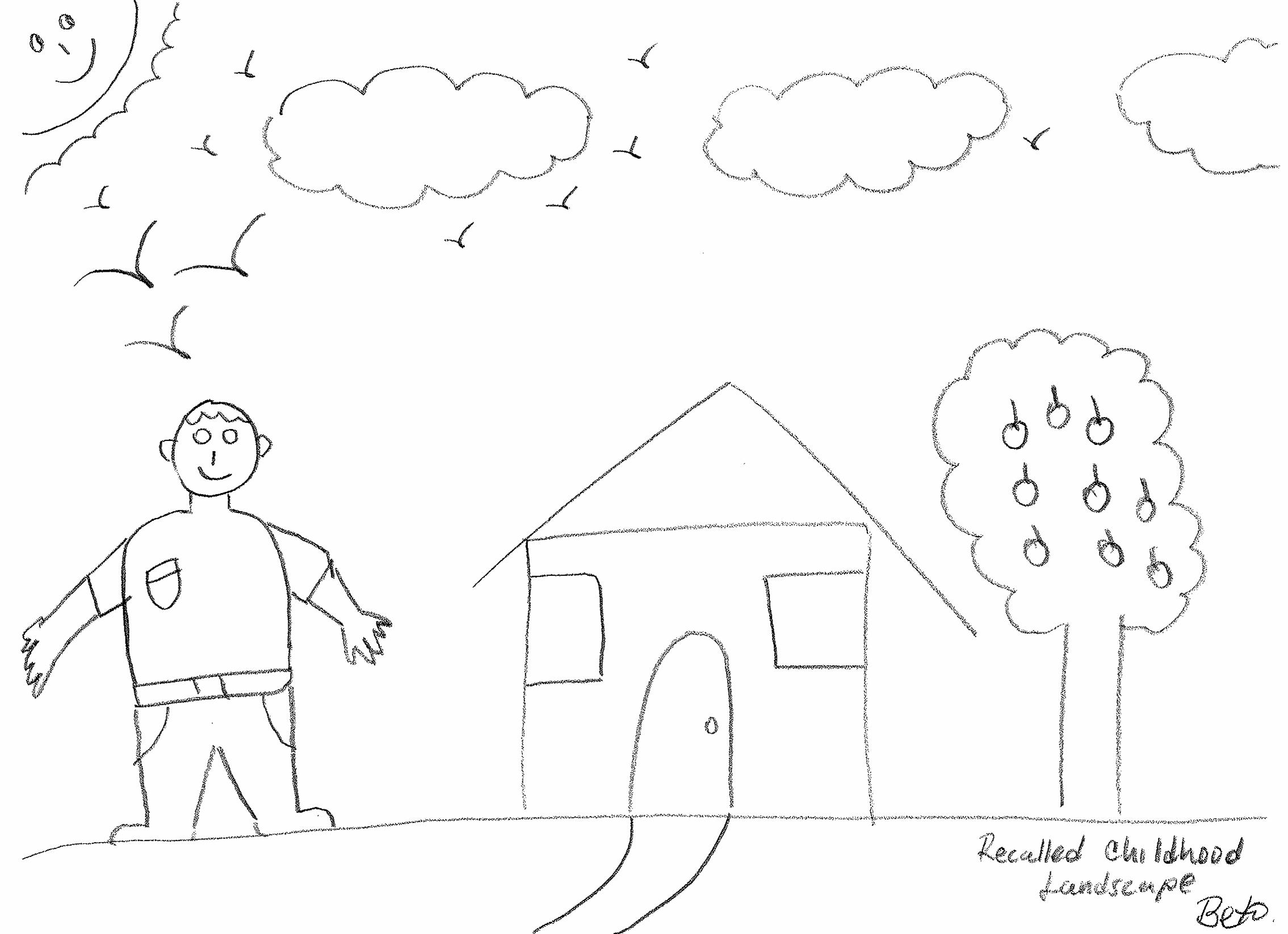 2269x1646 recalled childhood landscape learning to draw! - Childhood Drawing