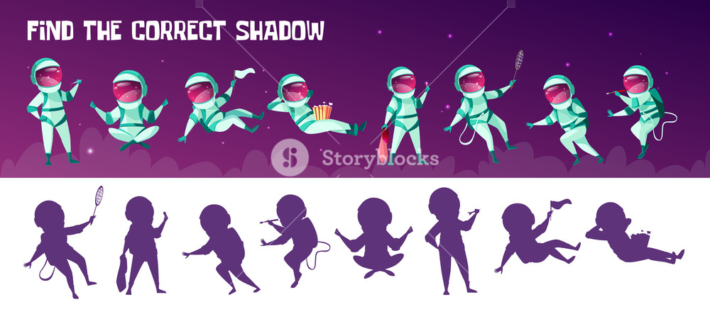 1000x450 vector find the correct shadow education children game correct - Children Drawing Games