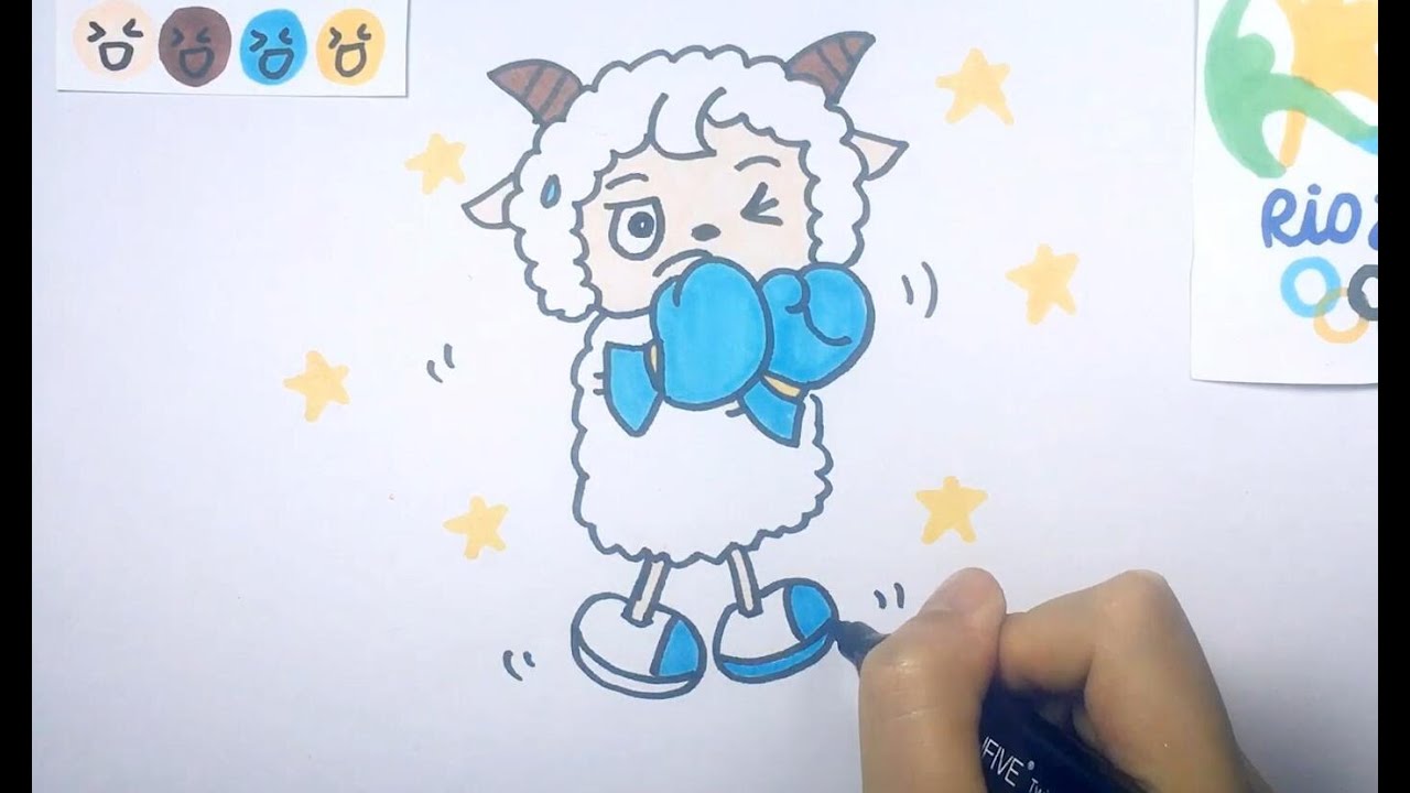 1280x720 children drawing rio olympic games pleasant goat boxing - Children Drawing Games