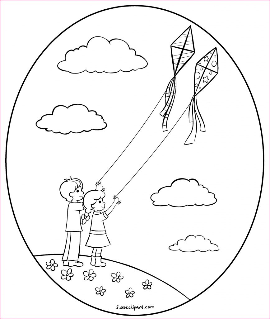 868x1024 kite drawing children flying kites drawing - Children Flying Kite Drawing