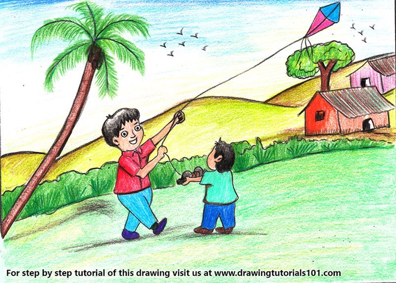 Featured image of post Art Kite Drawing For Kids : (if you like this video, than please please.