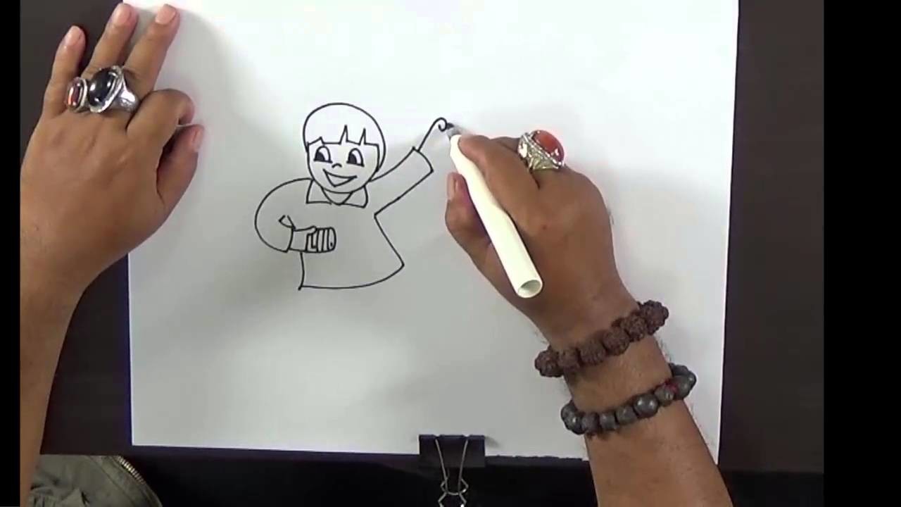 1280x720 Simple Drawing For Kids - Children Flying Kite Drawing