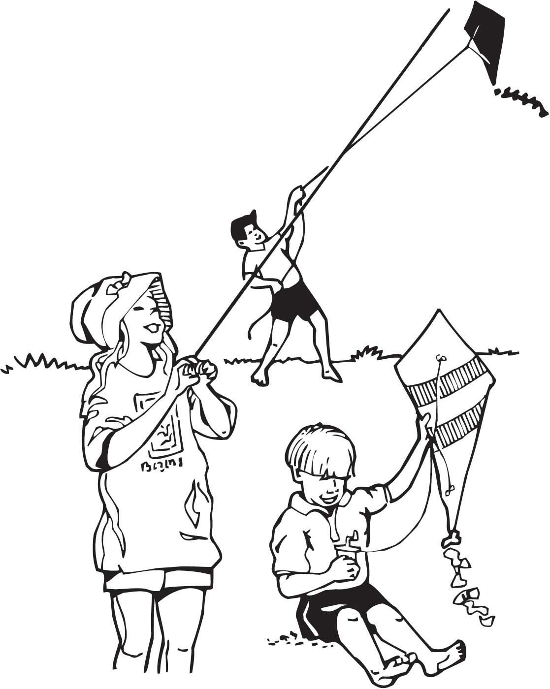 1117x1400 coloring pages of child flying kites trends for gt flying kite - Children Flying Kite Drawing