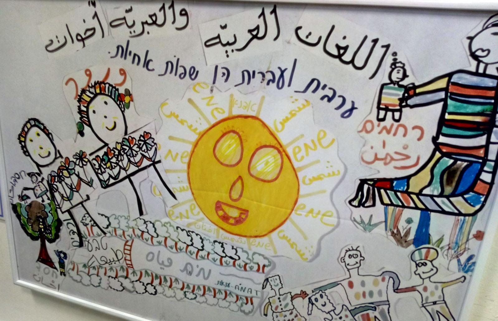 1599x1032 Israeli Kids' Drawings Of Peace Come Home After World Tour - Children Of The World Drawing