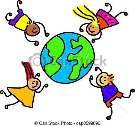450x421 kids circle illustrations and stock art kids circle - Children Of The World Drawing