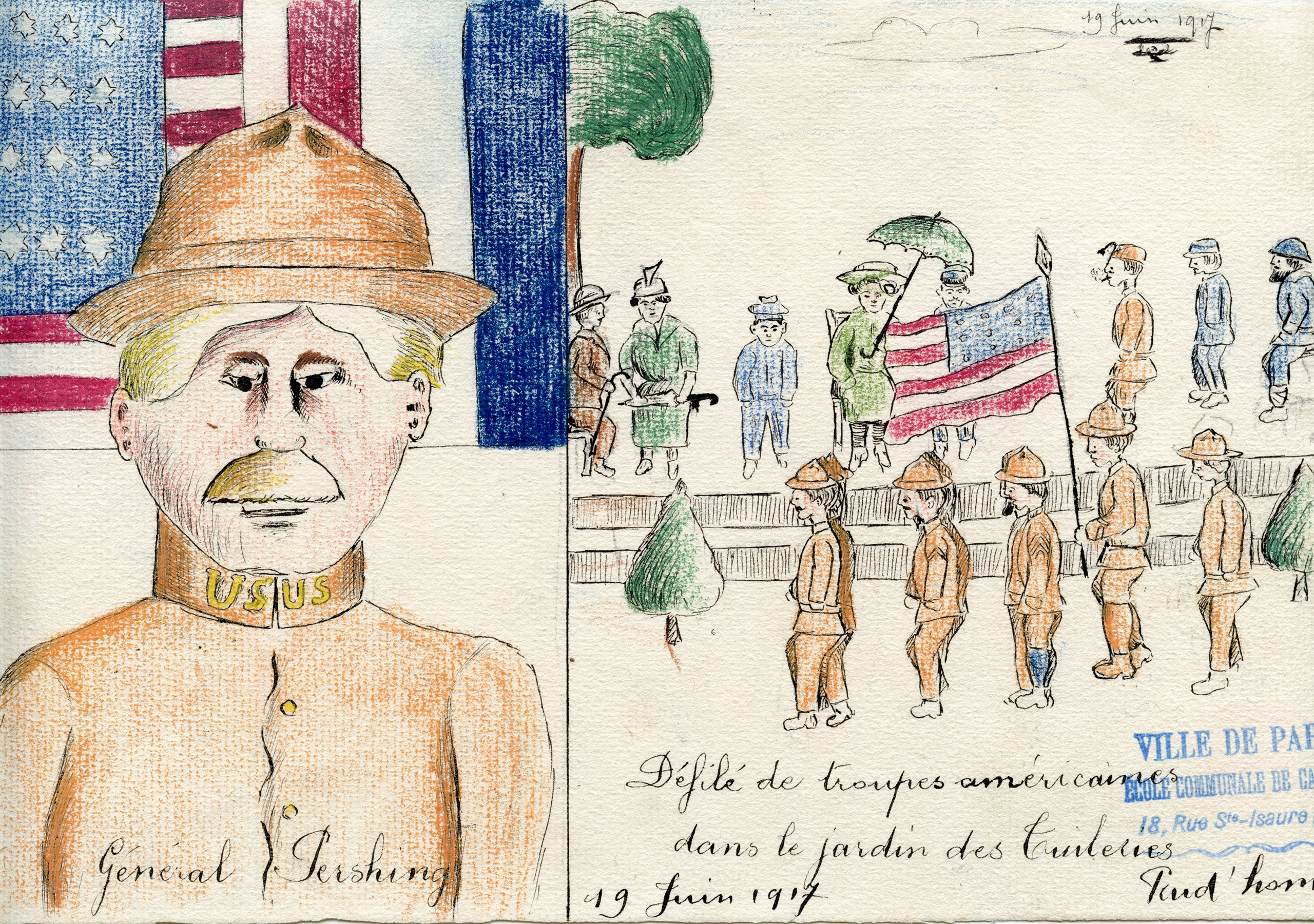 2560x1801 World War I See French Children's Drawings Of Doughboys - Children Of The World Drawing