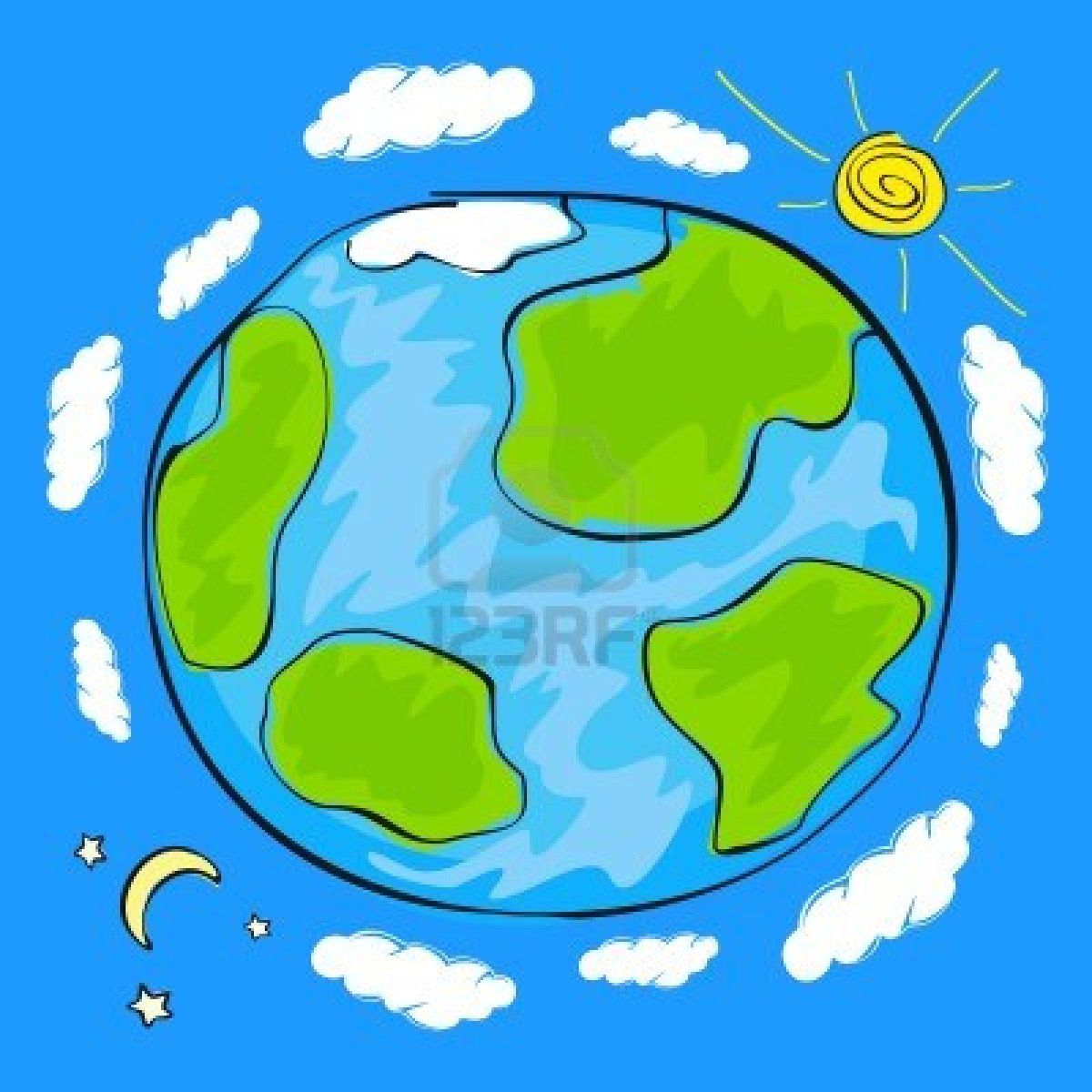 1200x1200 Child's Drawing Of The Planet Earth In Tattoo Earth - Children Of The World Drawing