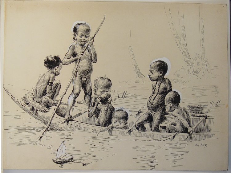 Children Playing Drawing