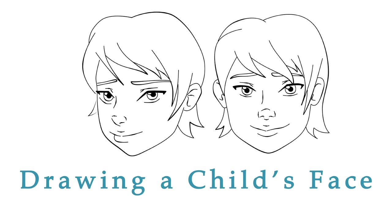 1280x720 Drawing A Child's Face - Childs Face Drawing
