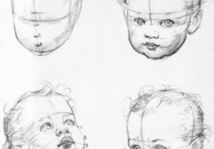 Childs Face Drawing at PaintingValley.com | Explore collection of ...