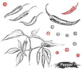 280x240 chili pepper drawing photos, royalty free images, graphics - Chili Drawing