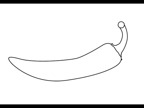 480x360 how to draw chilli - Chilli Drawing
