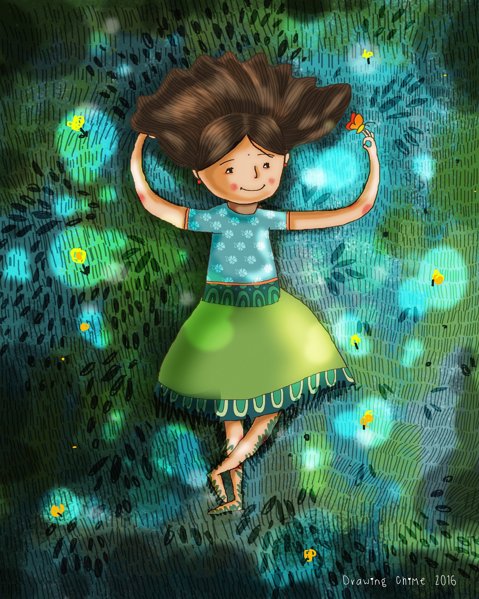 1638x2048 Creative Gaga Pune Drawing Chime Illustration - Chime Drawing