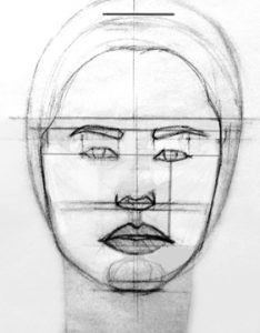 234x300 How To Draw The Portrait - Chin Drawing