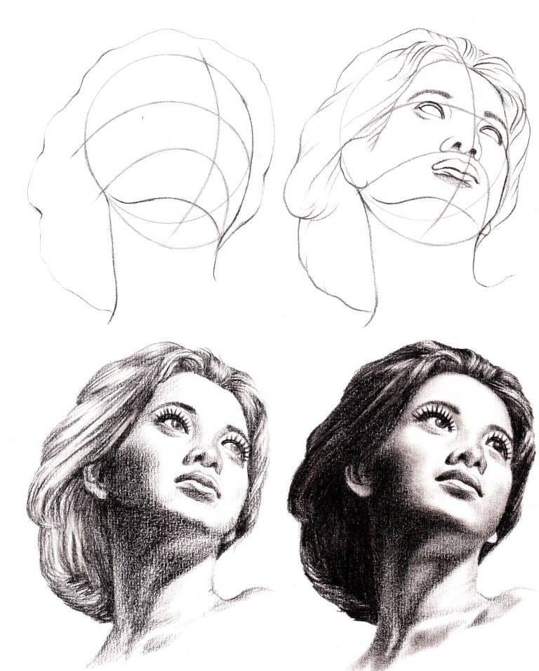 768x956 Another Chin Up View About Artwork Tips And Techniques - Chin Drawing