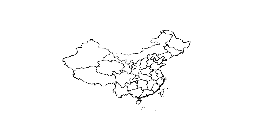 889x470 R Map Part - China Map Drawing