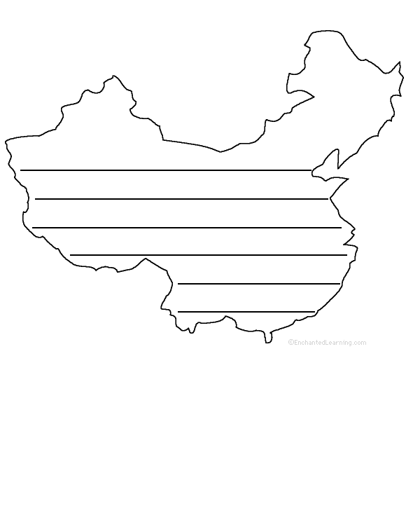590x752 China - China Map Drawing