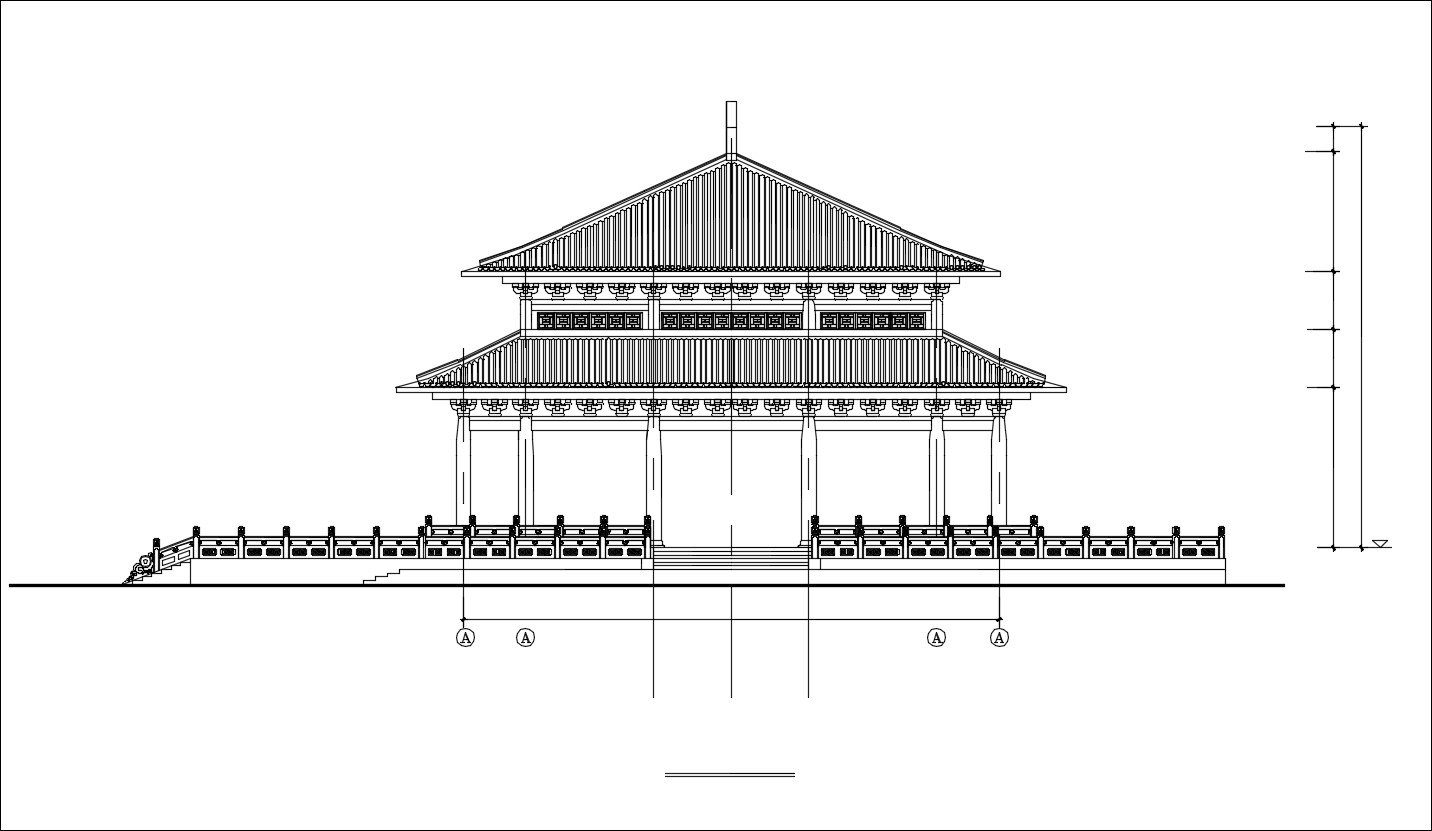 1432x831 Chinese Architecture Cad Drawings - Chinese Architecture Drawing