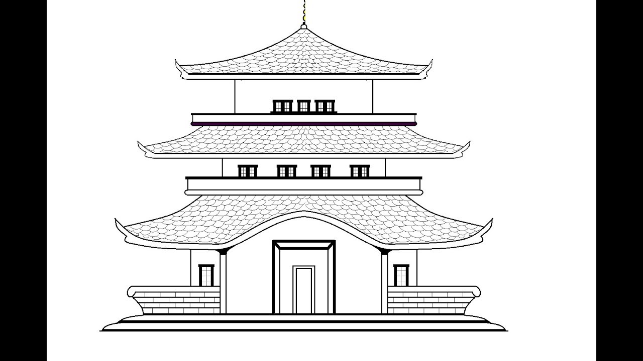 Chinese Architecture Sketch | Architecture