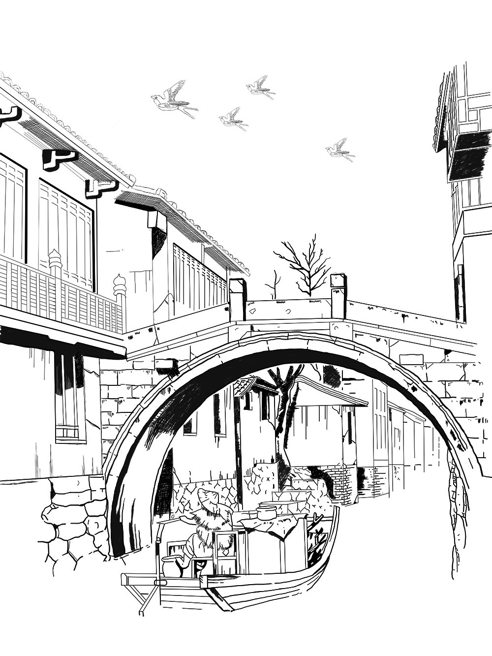 1000x1333 Yingyang's Blog - Chinese Architecture Drawing