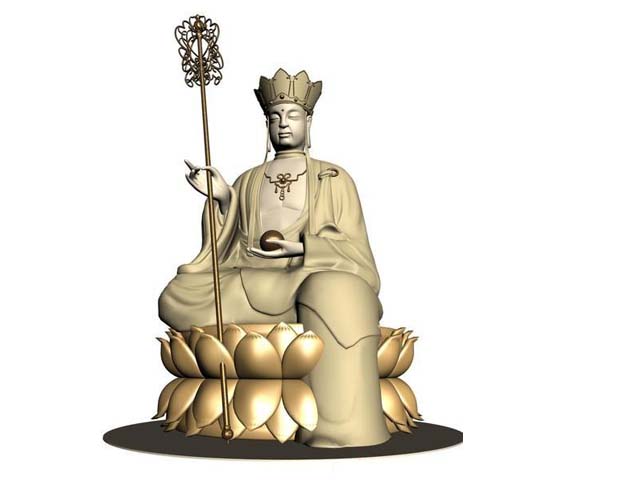 640x480 Ancient Chinese Buddha Statue Model Max,autocad - Chinese Buddha Drawing