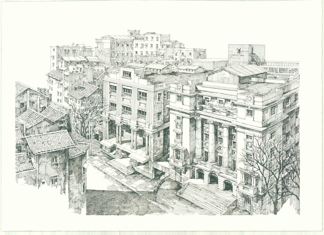 1048x762 Chongqing China Buildings - Chinese Building Drawing