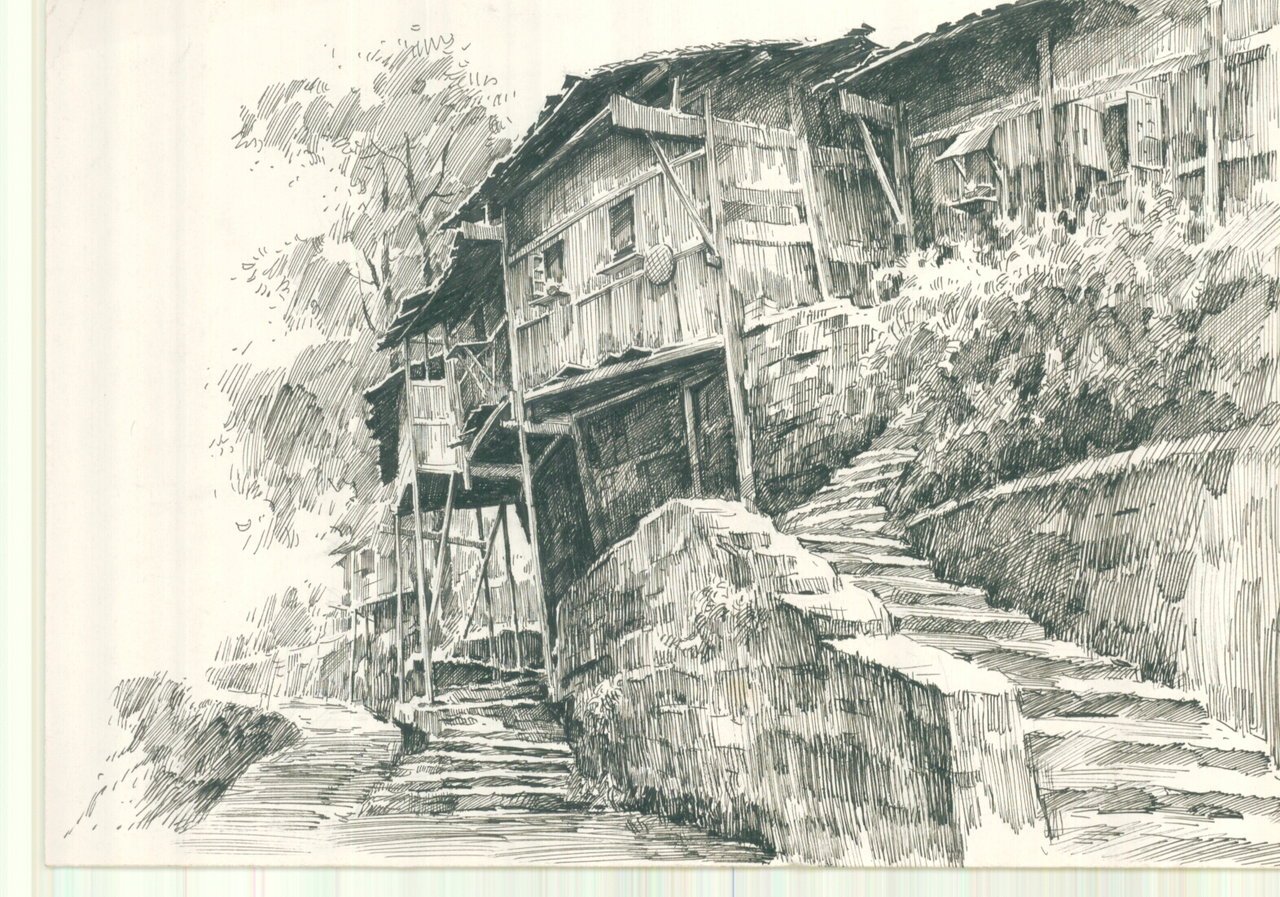 1280x897 Drawings Of Landscapes And Buildings Pictures And Ideas On Pro - Chinese Building Drawing