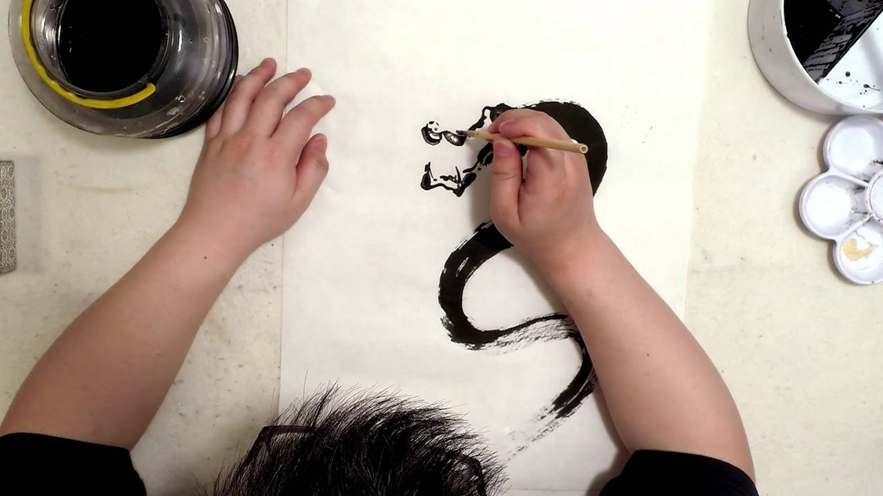 1280x720 Chinese Calligraphy - Chinese Calligraphy Drawing