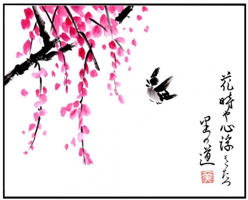 Chinese Cherry Blossom Drawing at PaintingValley.com | Explore ...