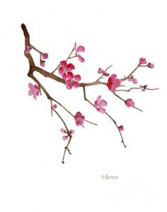 Chinese Cherry Blossom Drawing at PaintingValley.com | Explore ...