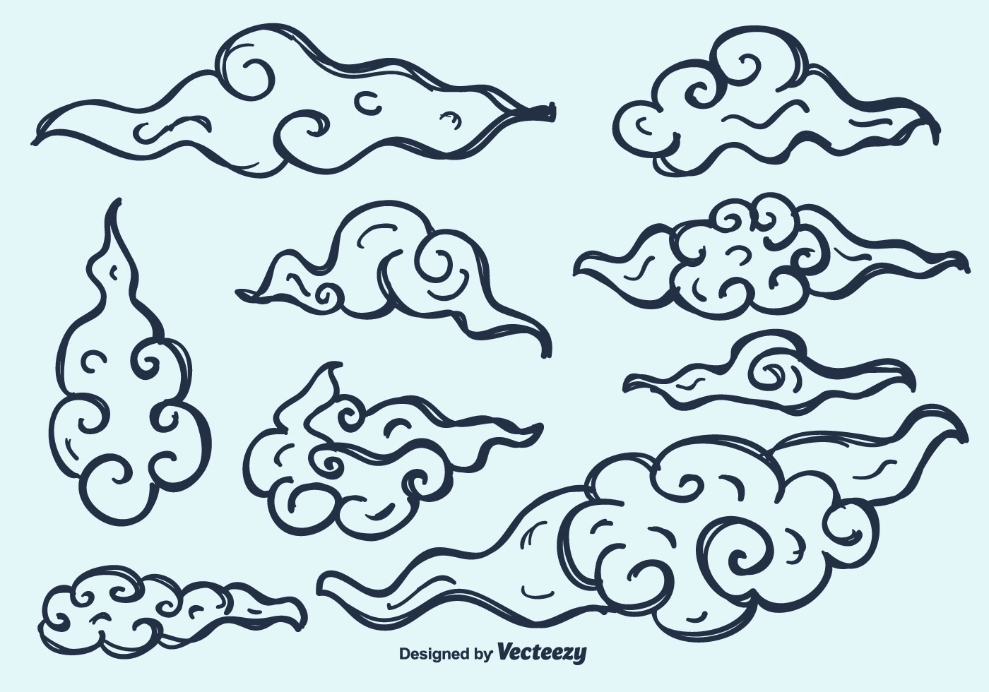 1400x980 Chinese Cloud Drawing - Chinese Cloud Drawing