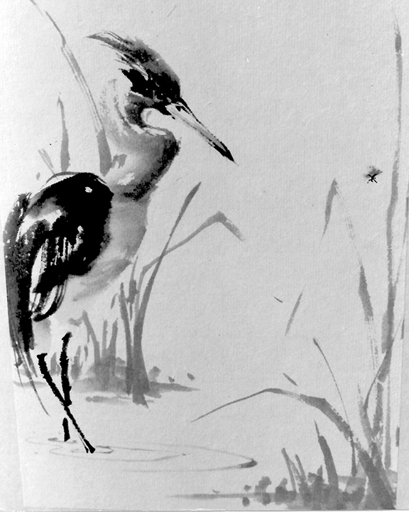 Chinese Crane Drawing
