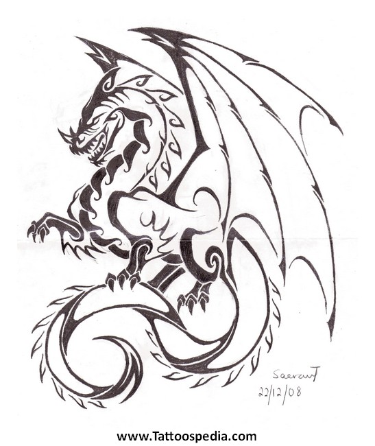 547x650 Cartoon Dragon Tattoo Clip Art - Chinese Dragon Cartoon Drawing