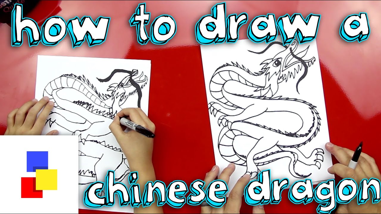 1280x720 How To Draw Chinese Dragon - Chinese Dragon Cartoon Drawing