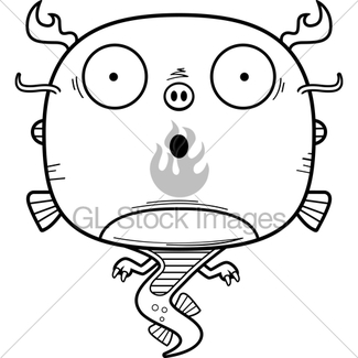 325x325 Surprised Cartoon Chinese Dragon Gl Stock Images - Chinese Dragon Cartoon Drawing