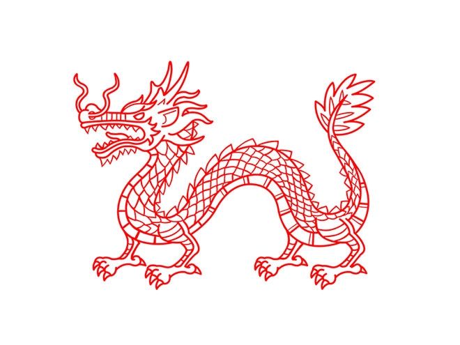 Chinese Dragon Drawing