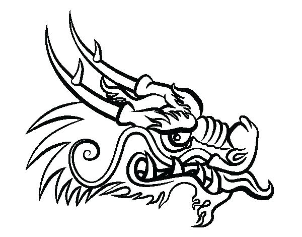 600x470 Chinese Dragon Head Drawing Beautiful Image Drawing Skill - Chinese Dragon Drawing