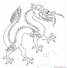 236x239 Huge Collection Of 'chinese Dragon Drawing For Kids' Download - Chinese Dragon Drawing Easy
