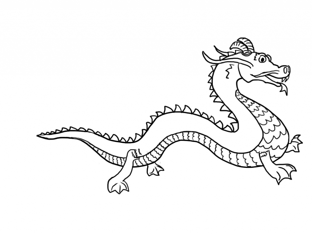 Chinese Dragon Drawing For Kids at PaintingValley.com | Explore