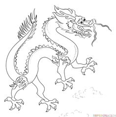 236x239 awesome dragons to draw! how to draw a dragon! draw a fierce - Chinese Dragon Drawing For Kids