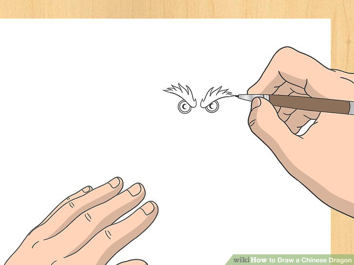 728x546 How To Draw A Chinese Dragon Steps - Chinese Dragon Drawing Step By Step