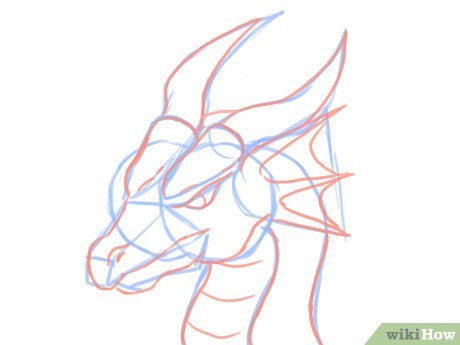 460x345 How To Draw A Dragon Head - Chinese Dragon Head Drawing