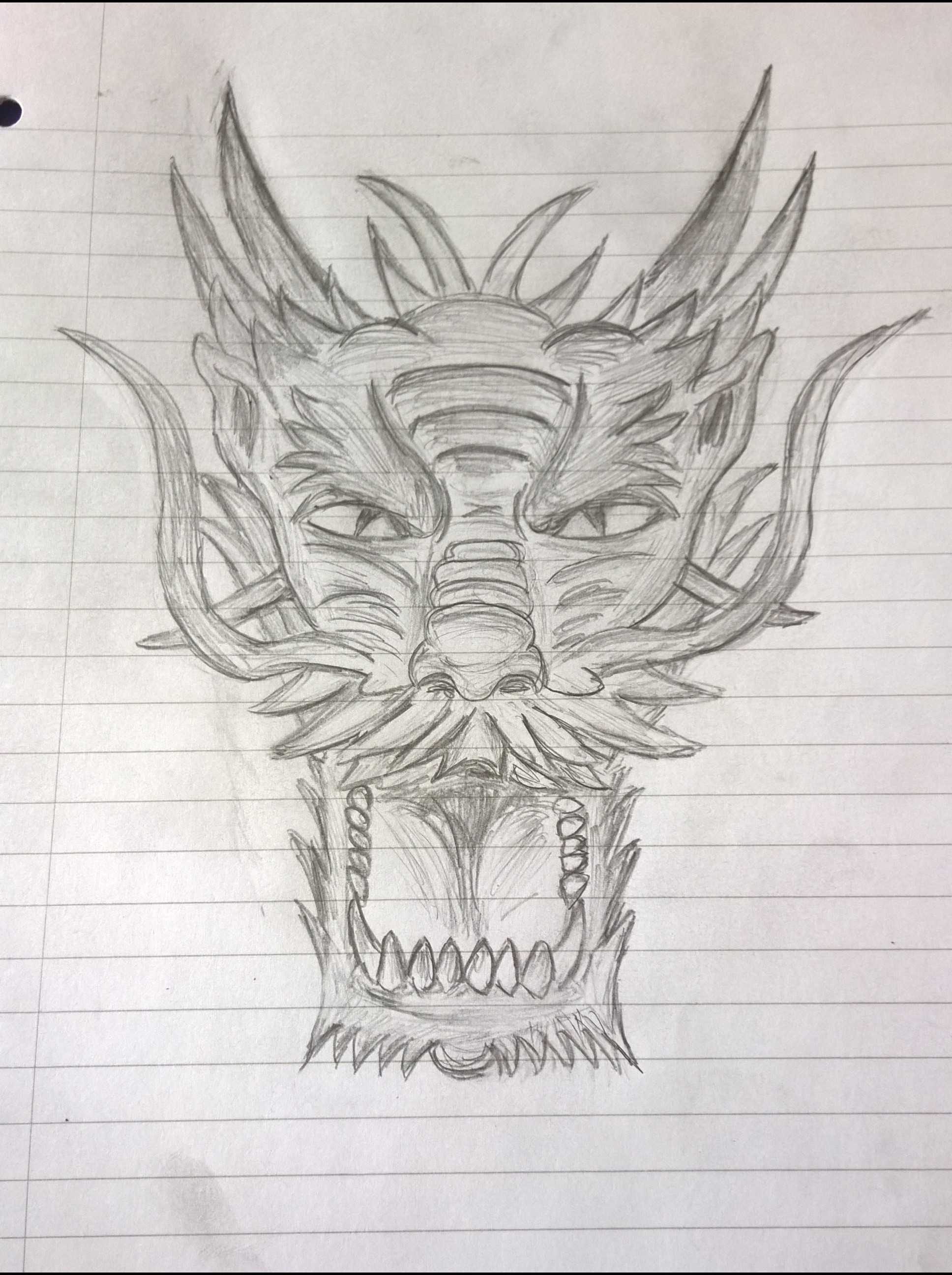 1936x2592 Some Oc For You People A Chinese Dragon Head - Chinese Dragon Head Drawing