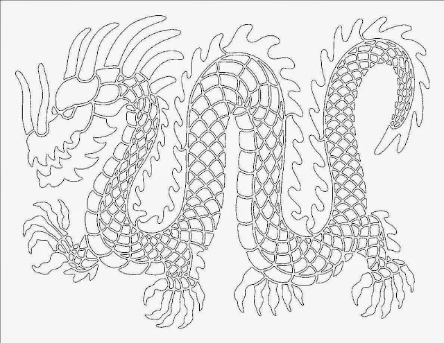 Chinese Dragon Line Drawing At Explore Collection