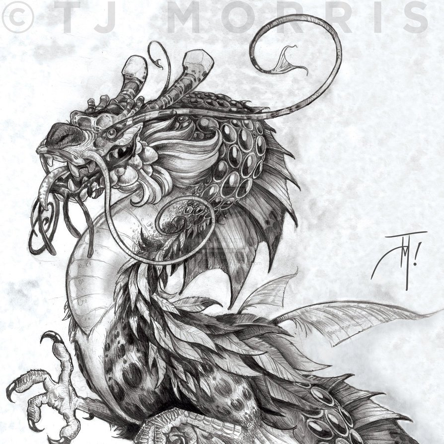 Графические изображения китайских Драконова