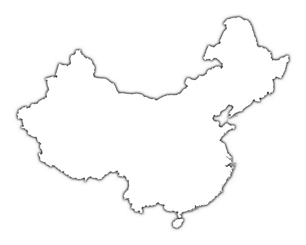1000x802 Map Of China Drawing Download Them And Print - Chinese Flag Drawing