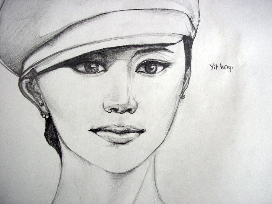 Chinese Girl Drawing