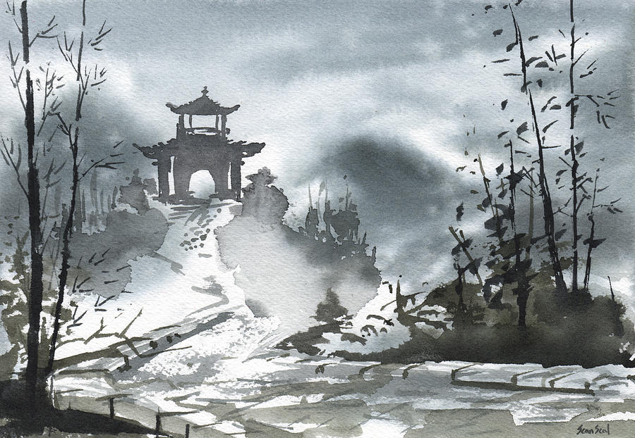 900x622 Chinese Landscape Painting - Chinese Landscape Drawing