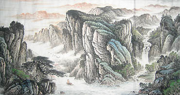 370x195 chinese landscape paintings, oriental painting scrolls with landscapes - Chinese Landscape Drawing